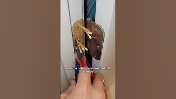 How to repair a hinge with loose screws #shorts #diy #handyman