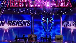 Cody Rhodes and Roman reigns entrance WrestleMania 39 SoFi stadium