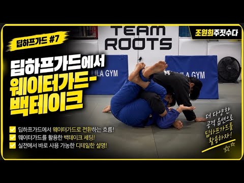 딥하프가드에서 웨이터가드 - 빽테이크 | 조원희 주짓수업