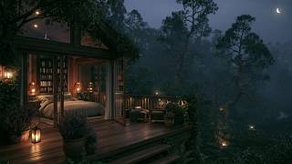Stilt Cabin Dreaming Under Rain 🌲 | Soothing Rain Ambience for Deep Sleep