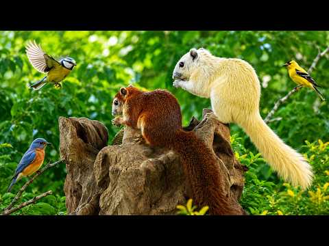 Cat TV for Cats to Watch Cat TV 😺 Greedy Birds and Squirrels for Bored Pets to Watch 🐿 Cat Games 4K