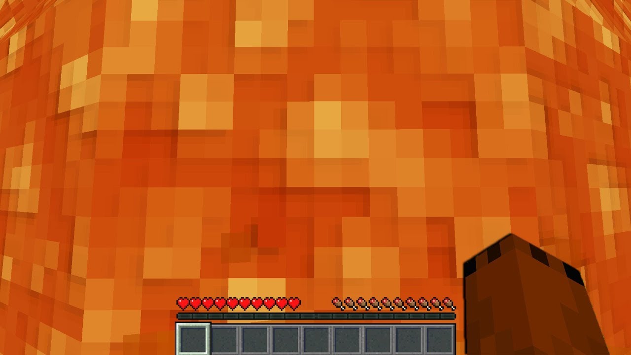 Minecraft but everywhere you look turns into Lava... - YouTube