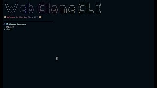Web Clone CLI   Made with Clipchamp