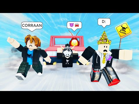 EVITANDO SER ATROPELLADOS 😰🚗 - MOMENTOS DIVERTIDOS (ROBLOX)