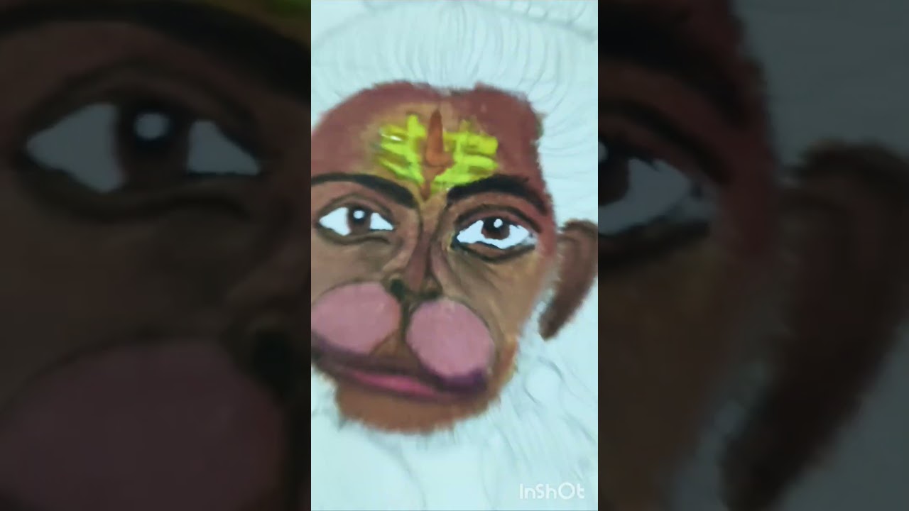 Hanuman ji drawing part-2 face tutorial 