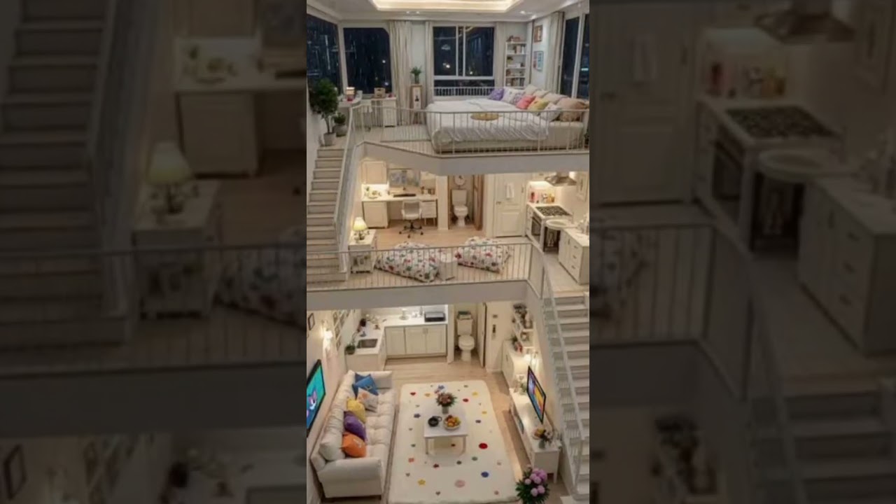 Bright loft with playful design 🌟✨ Cozy family vibes & modern style 