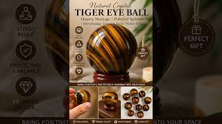 Tiger Eye Stone Ball – Attract Wealth, Confidence & Protection
