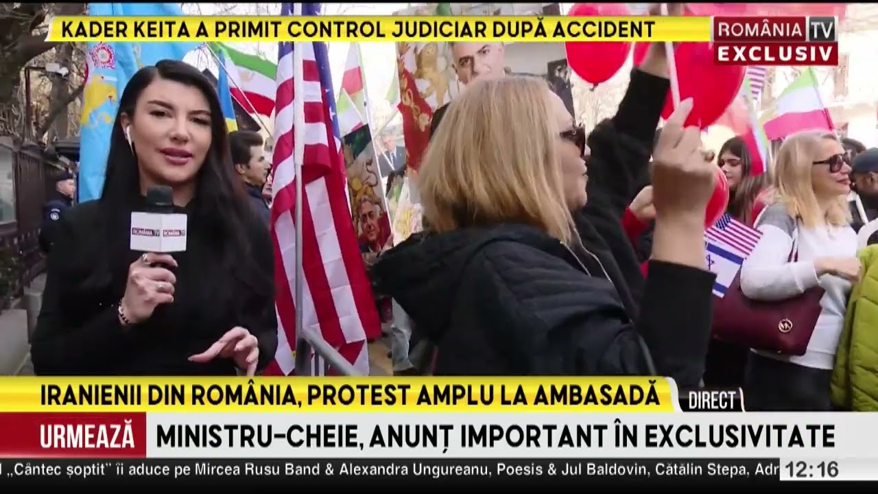 Iranienii din România, în stradă la Ambasada din Bucuresti! Oamenii sunt cu gandul la rude
