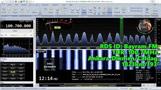 29.06.2026 09:13UTC, [Es], Bayram FM, TUR, 100.7MHz, 1821km screenshot 2