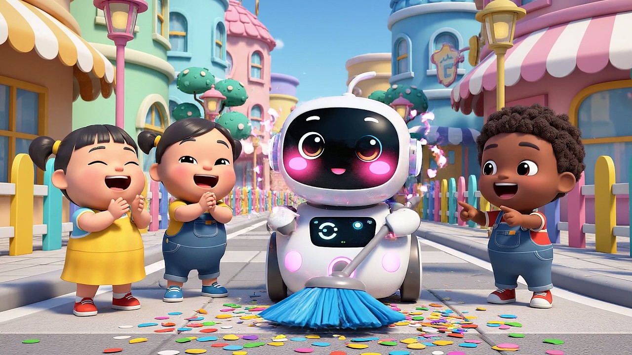 Забавная уборочная машина чистит улицы | Развивающий мультик про спецтехнику