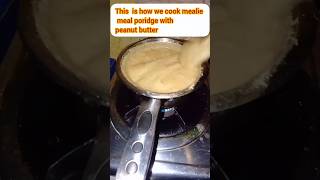 This is how we cook mealie meal poridge at our country.