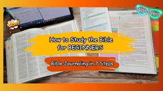 How to Study the Bible for BEGINNERS  Bible Journaling in 7 Steps