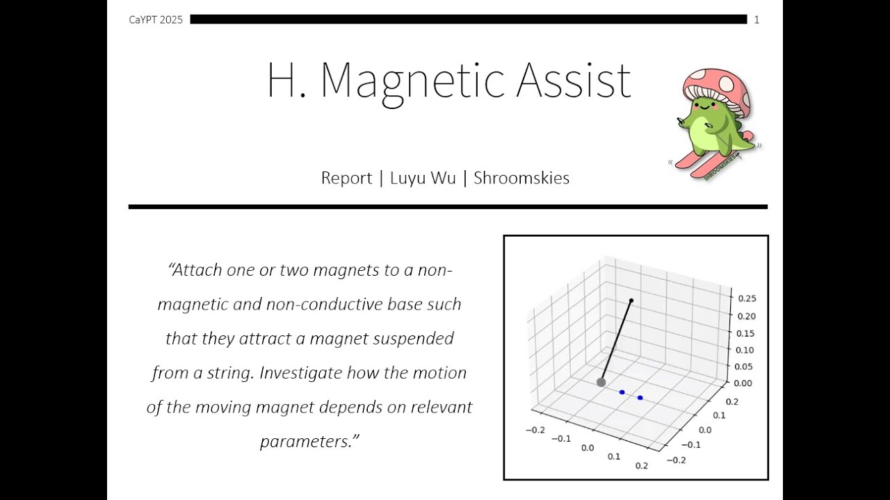 Magnetic Assist - CaYPT Finals 2025 - Team Shroomskies