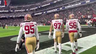 Most intimidating warmup in NFL: Nick Bosa and 49ers D-line