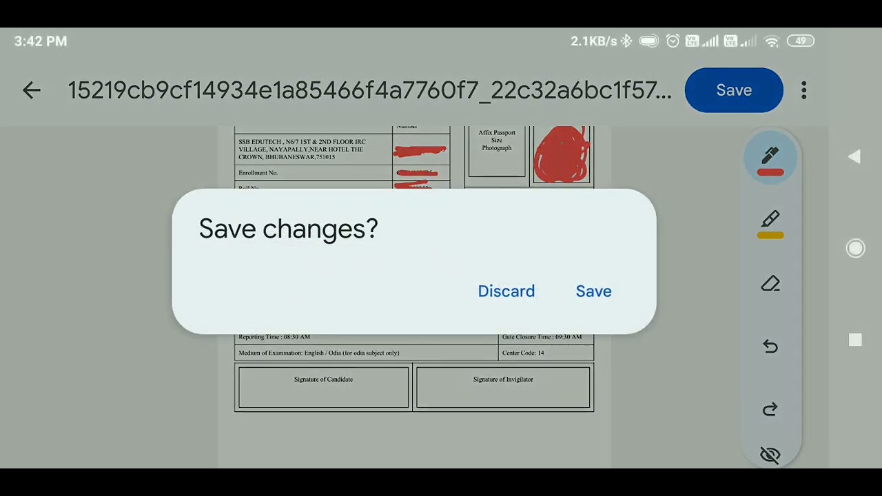 Download OFDC Admit card