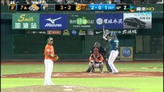 [2012 Taiwan Series G2] Lamigo 七局 一分攻勢