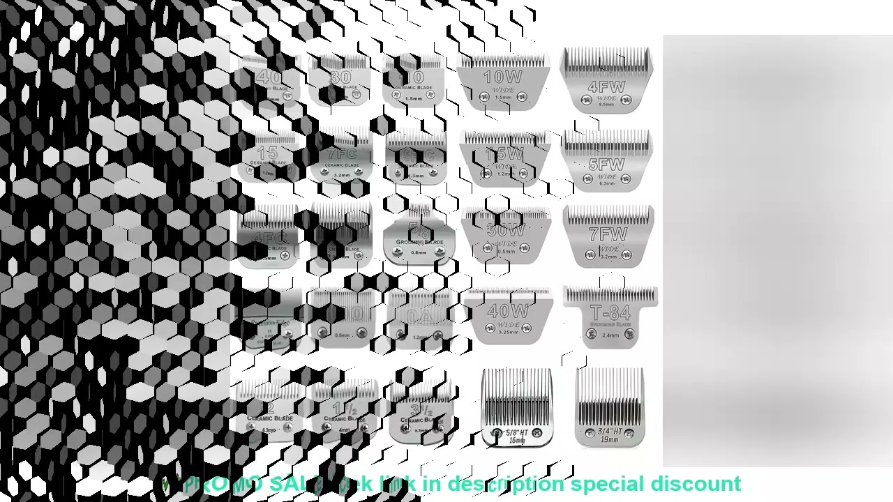 Professional Pet Dog Grooming Detachable ceramic blade Compatible with Andis/Oster A5/Wahl KM Series