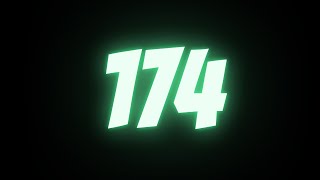 174 Seconds Countdown Timer with Beep Sound 1080p | 174s Alarm Timer Loud Noise When Ends Full HD