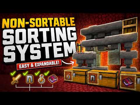 How to Sort NON-STACKABLE Items in Minecraft 1.21!