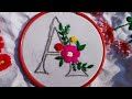 Beautiful floral letter embroidery design ideas 🪡💐 RF Handcraft 