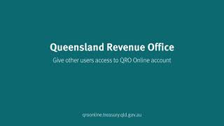 Give other users access to a QRO Online account