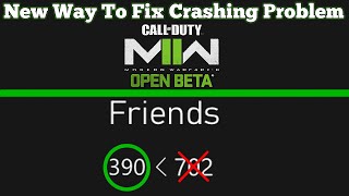 New Way On How To Fix Modern Warfare 2 Beta Crashing Problem On Your Main Account (Instantly Works)