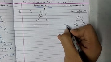 Triangles Chapter 6 Exercise 6.2 (part 1) class 10 maths NCERT || Math Tutor