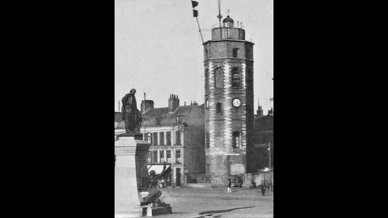 1937 DUNKERQUE film amateur, Le Minck, panorama de la ville vu du beffroi, le chenal.