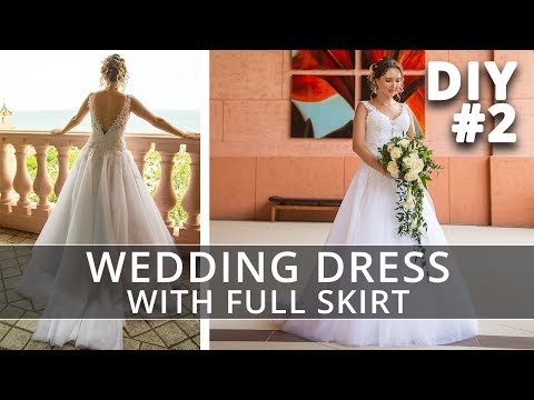 Sewing a Crinoline Petticoat | How to make a Wedding Dress with straps and Wedding Ringsll skirt