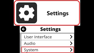 New Settings - System Tutorial