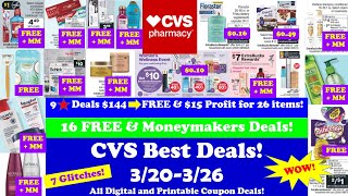 CVS Best Deals 3/20-3/26 Couponing This Week! Glitches! Free & Moneymakers! Digital Deals!