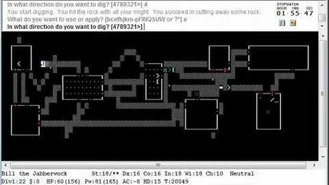 NetHack Jabberwock Ascension
