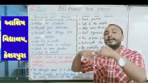 3. Manage your Stress..