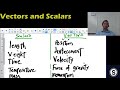 Vectors and scalars