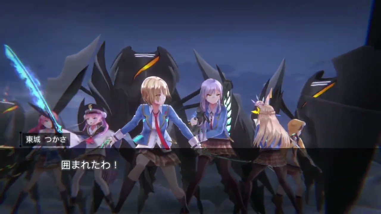 映画シーン有【5章後編 デスウォッチャー レクタス ウォール シニスター ウォール トールハンマー 第一形態 】 ヘブンバーンズレッド