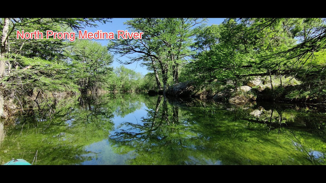 Fishing near the Medina River headwaters Kayaking the North Prong of