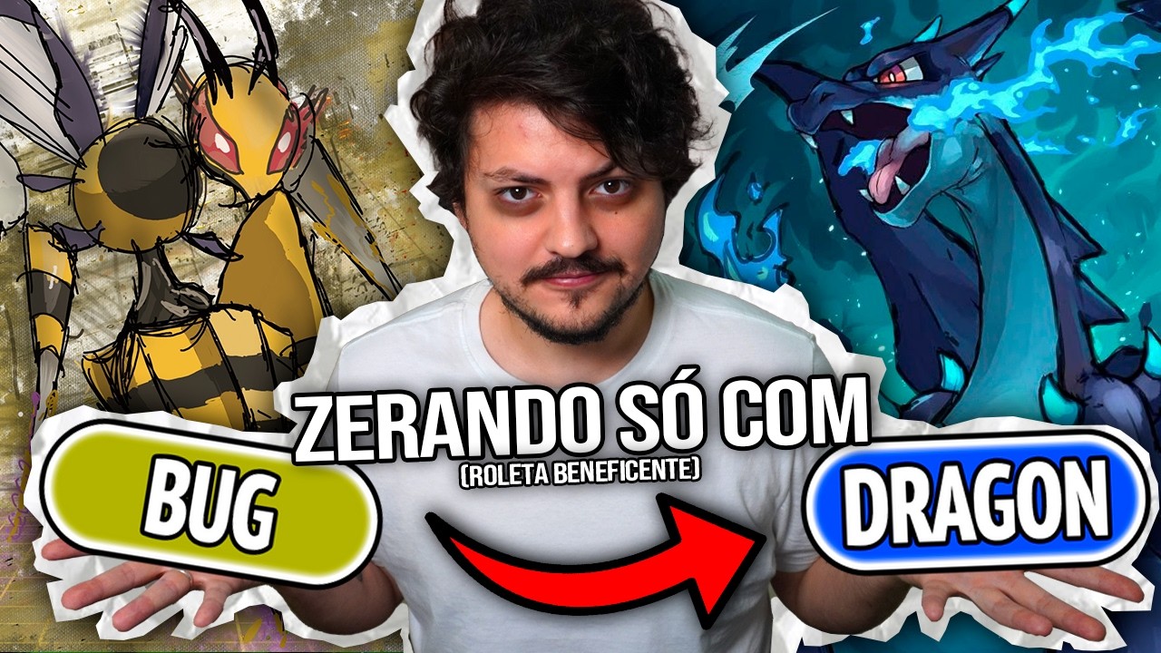DÁ pra ZERAR Pokémon X SÓ com DOIS TIPOS (ROLETA BENEFICENTE)???!🌟❤️