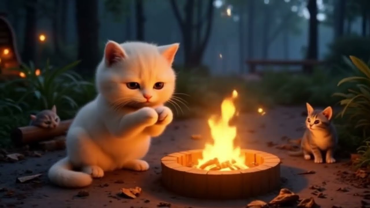 :🏕️ The Chubby Cat’s Wild Summer Camp-Out —  🍡🐛 | Cozy Cat Family