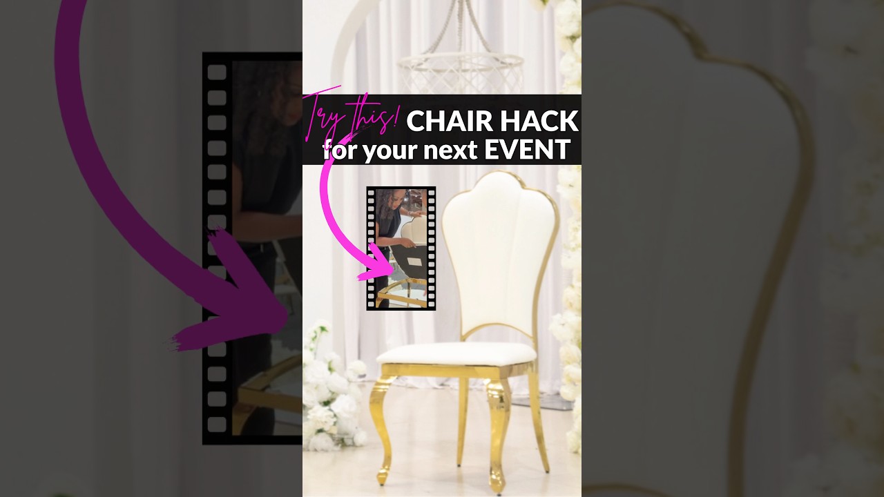 Try this Chair Hack at Your Next Wedding or Event