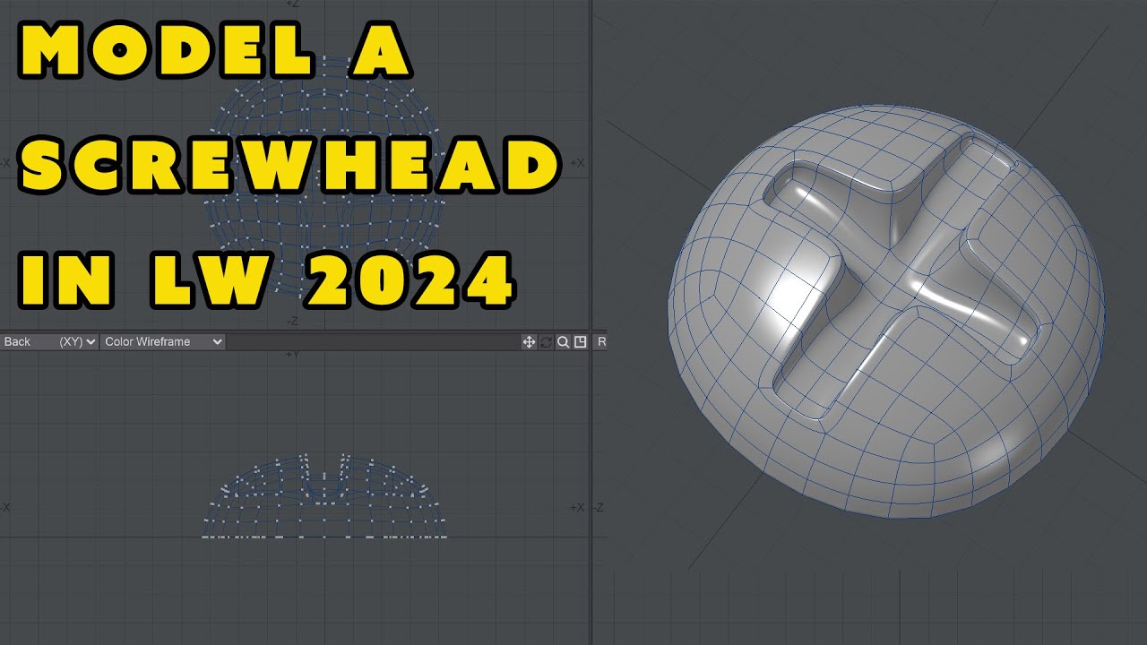 Blender-Inspired how to model a Screw Head in LW 3D - YouTube