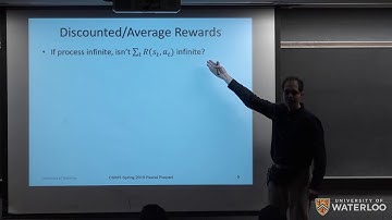 CS885 Lecture 2a: Markov Decision Processes