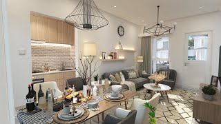 LIVINGROOM   INTERIOR RENDERING   360 VR IMAGE