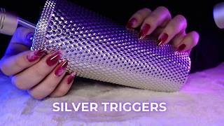 ASMR Addictive Silver Triggers Tapping & Scratching For Deep Sleep (No Talking)