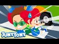 Crosswalk Song | Safety Song for Kids | Good Habit Song | JunyTony Songs for Children