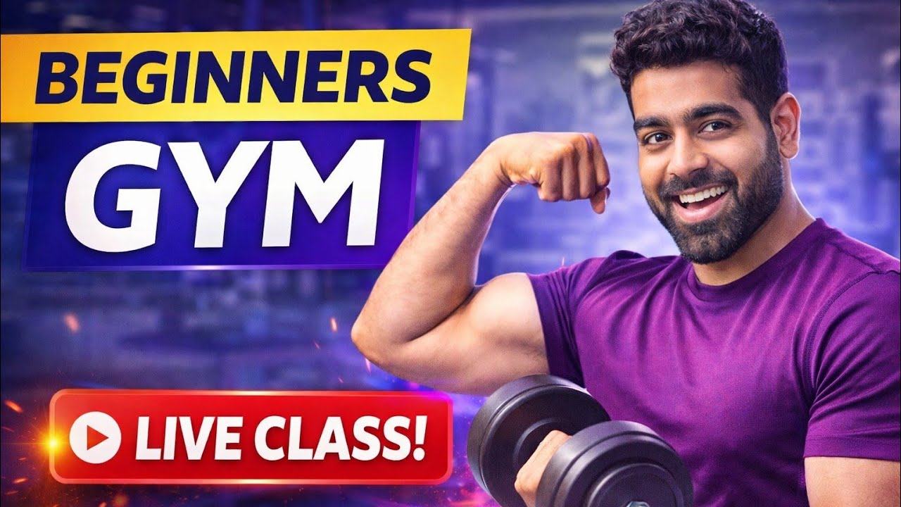Beginners Gym Live 🔴 | Safe Exercises + Proper Form | Anvay Fitness