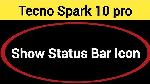 How to show status bar icon, Tecno Spark 10 pro me status bar icon Kaise lagaen