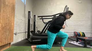 Linear Push Step To Lunge Stabilization