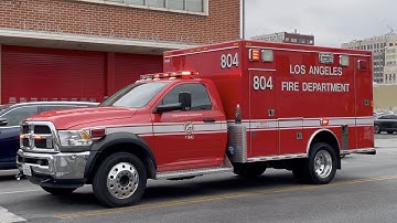 LAFD Rescue 804 Responding Code 3