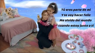 Video thumbnail of "Tú Eres Parte De Mí (Cancion de Luna y luz) ¨[Letra]¨ "Luz de Luna""