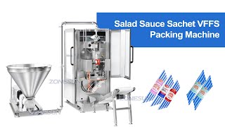 How to Use ZS-RPFS120X Automatic Rotor Lobe Pump Salad Dressing Sauce Sachet Filling Packing Machine